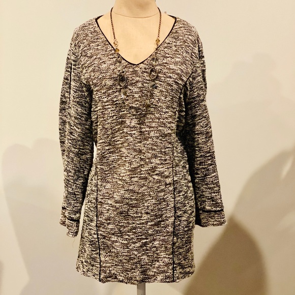 NIC+ZOE Tops - NIC+ZOE Tweed Tunic Sweater
